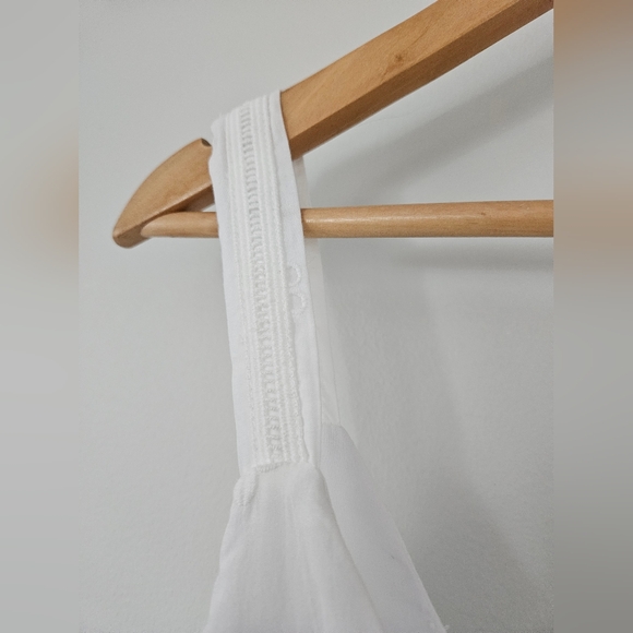 Tribal Eyelet Tiered Dress White Size S - Picture 5 of 7